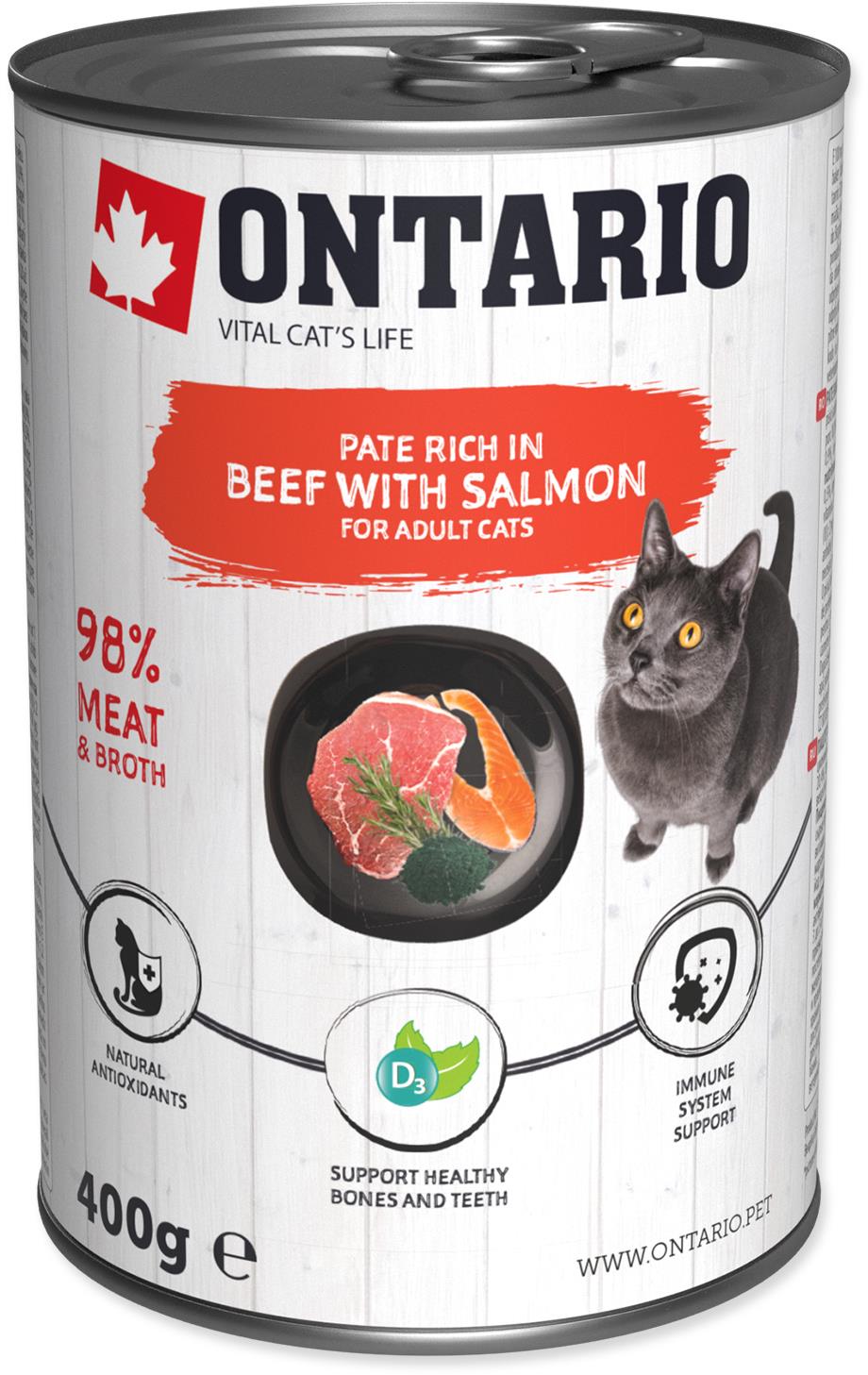 Ontario Konzerva hovädzie paté s lososom 400 g