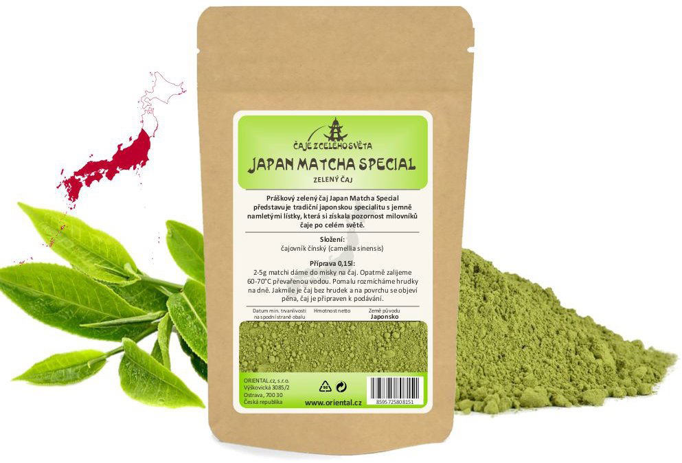 ORIENTAL Práškový zelený čaj Japan Matcha Special 500 g
