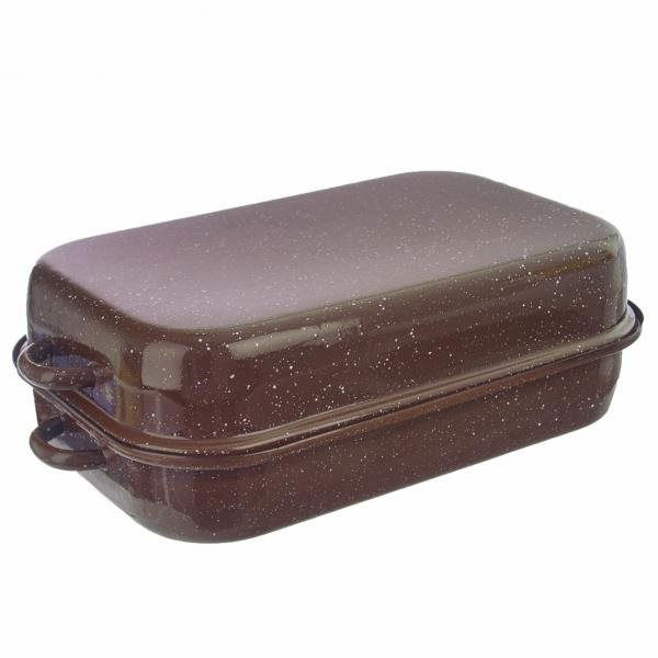 Orion Pekáč smalt BROWN 46 × 27,5 × 14 cm veko