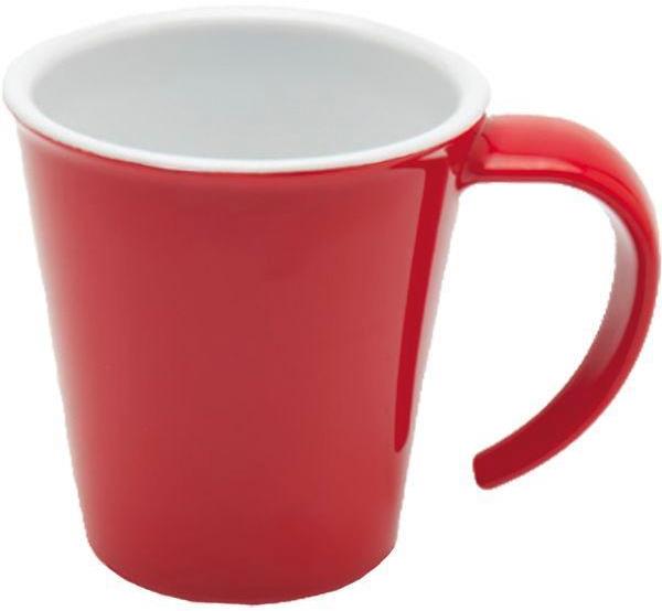 Ornamin Hrnček na kávu plastový 350 ml, červený