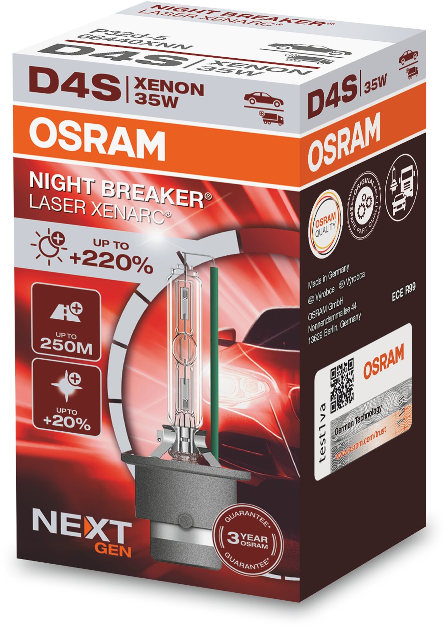Osram Xenarc D4S Night Breaker Laser Next. gen + 220 %