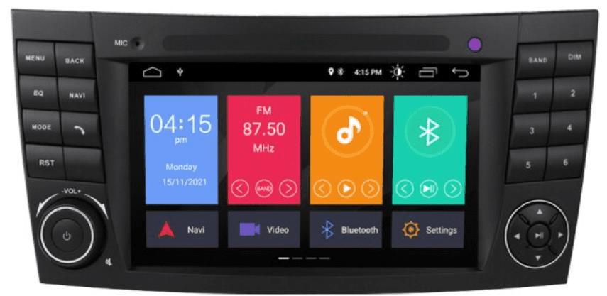 OSSURET 2DIN Autorádio pre Mercedes E-Class W211 2002 – 2019, Mercedes E200 E280 E420, Autorádio