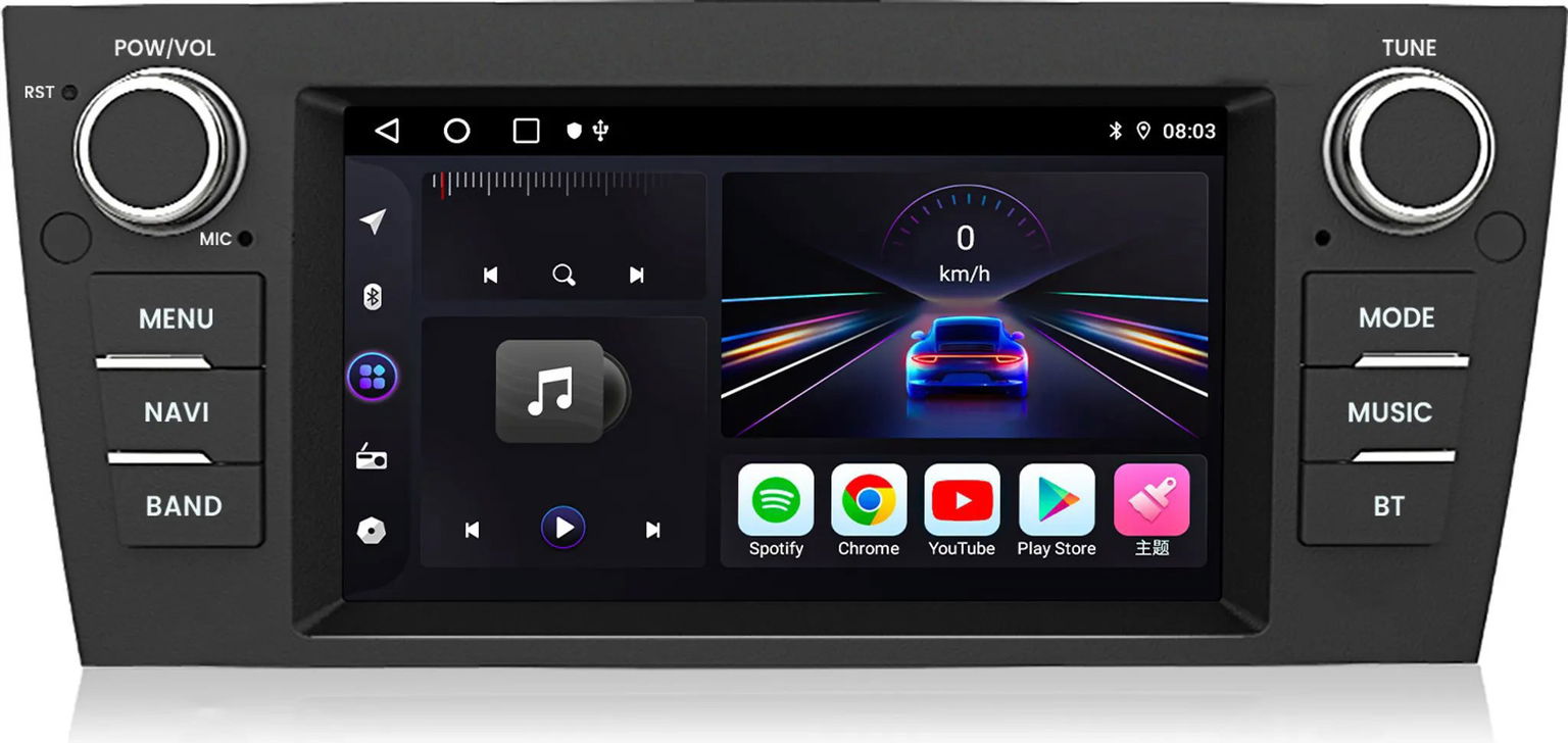 Ossuret Autorádio BMW E90 radu 3 od 2005, CarPlay, Android, GPS, DAB, Navi