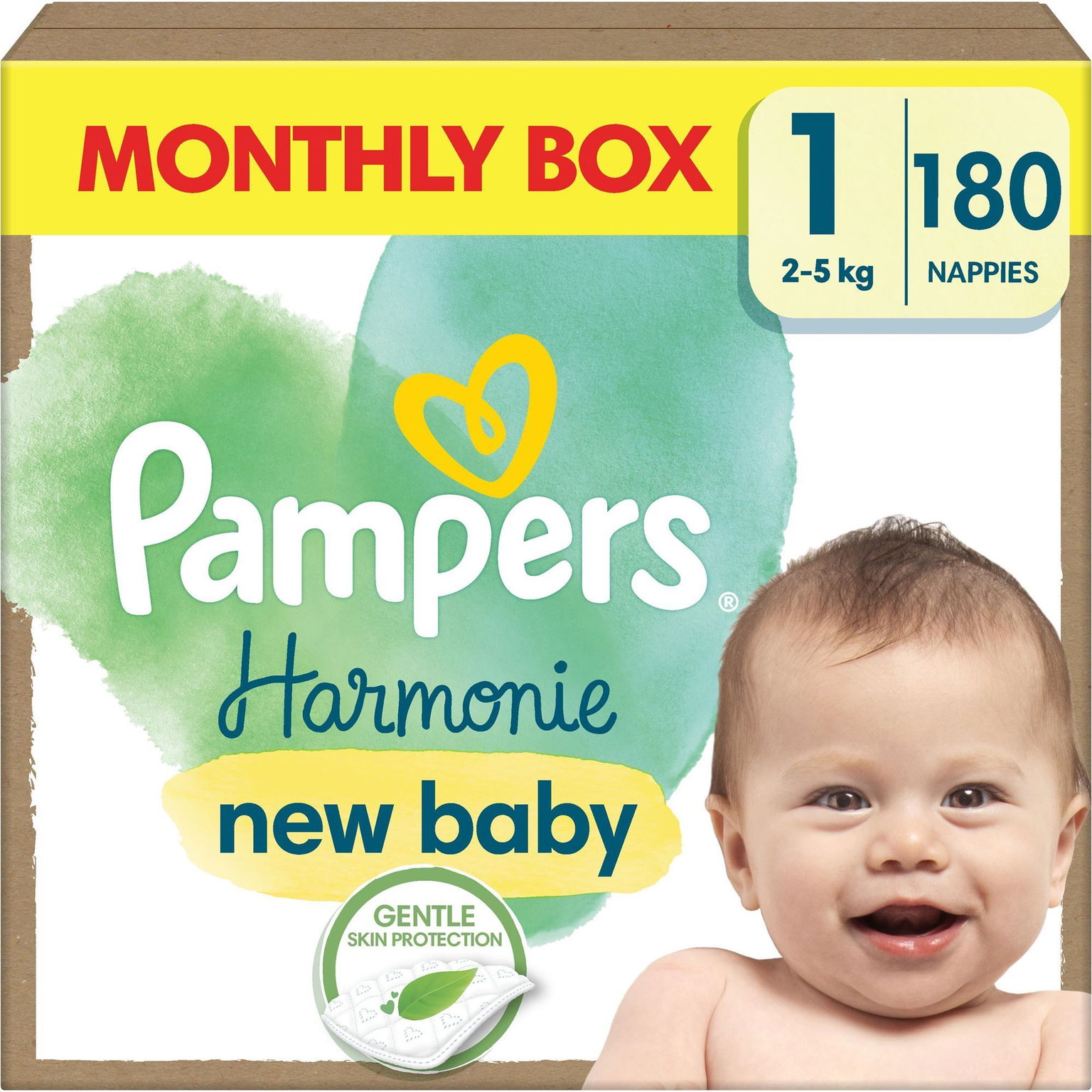 PAMPERS Harmonie Baby veľkosť 1 (180 ks)