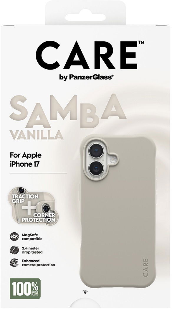 PanzerGlass CARE kryt Apple iPhone 17 MagSafe Samba Vanilla