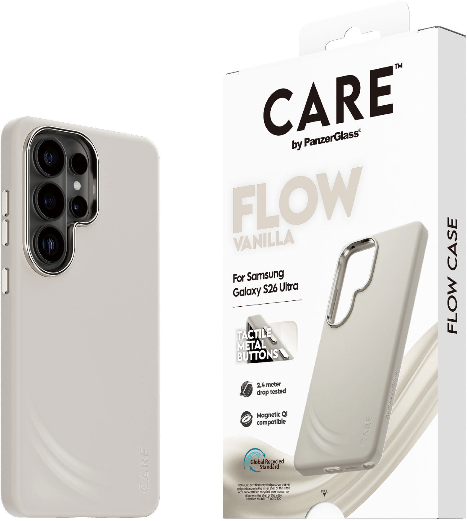 PanzerGlass CARE kryt Samsung Galaxy S26 Ultra Flow Qi Vannila