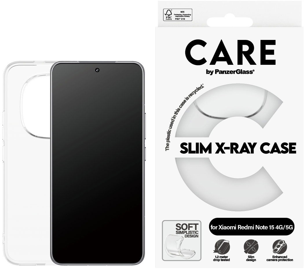 PanzerGlass CARE kryt Xiaomi Redmi Note 15 5G X-Ray číry