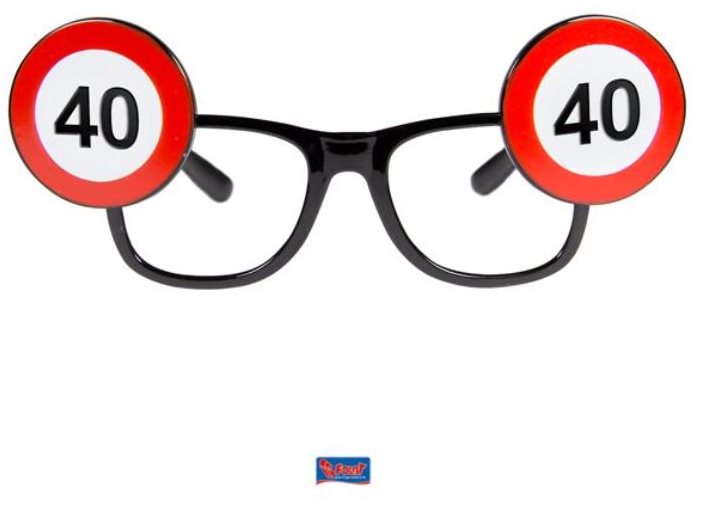 Párty Okuliare Narodeniny Dopravná Značka – 40