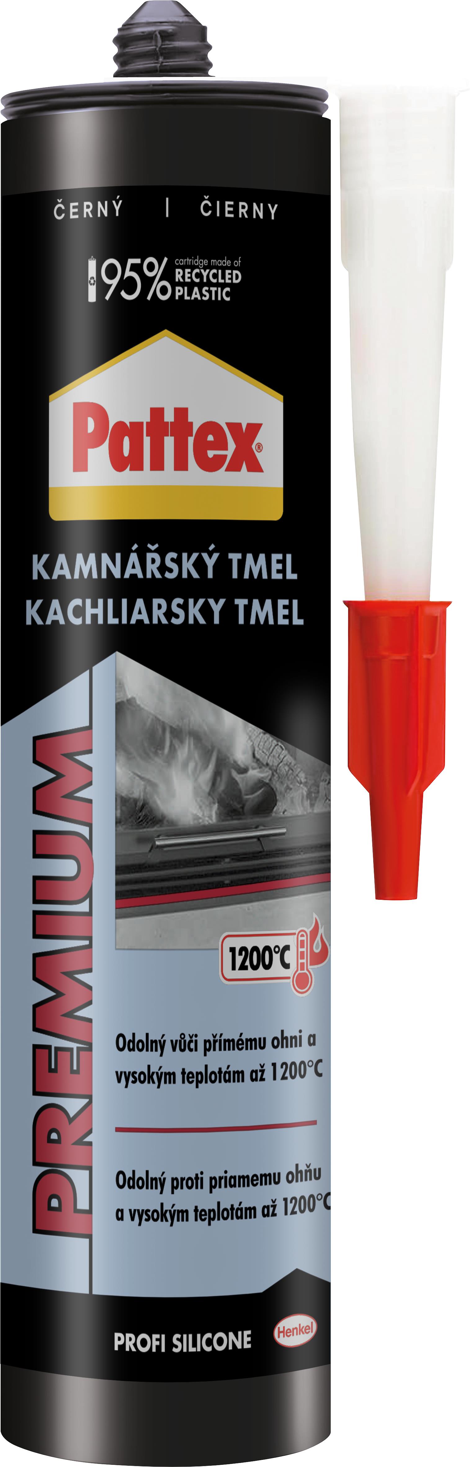 PATTEX Kachliarsky tmel čierny, 280 ml