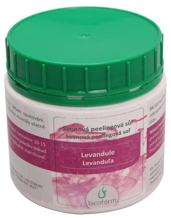 Peelingová soľ 500 g – Levanduľa