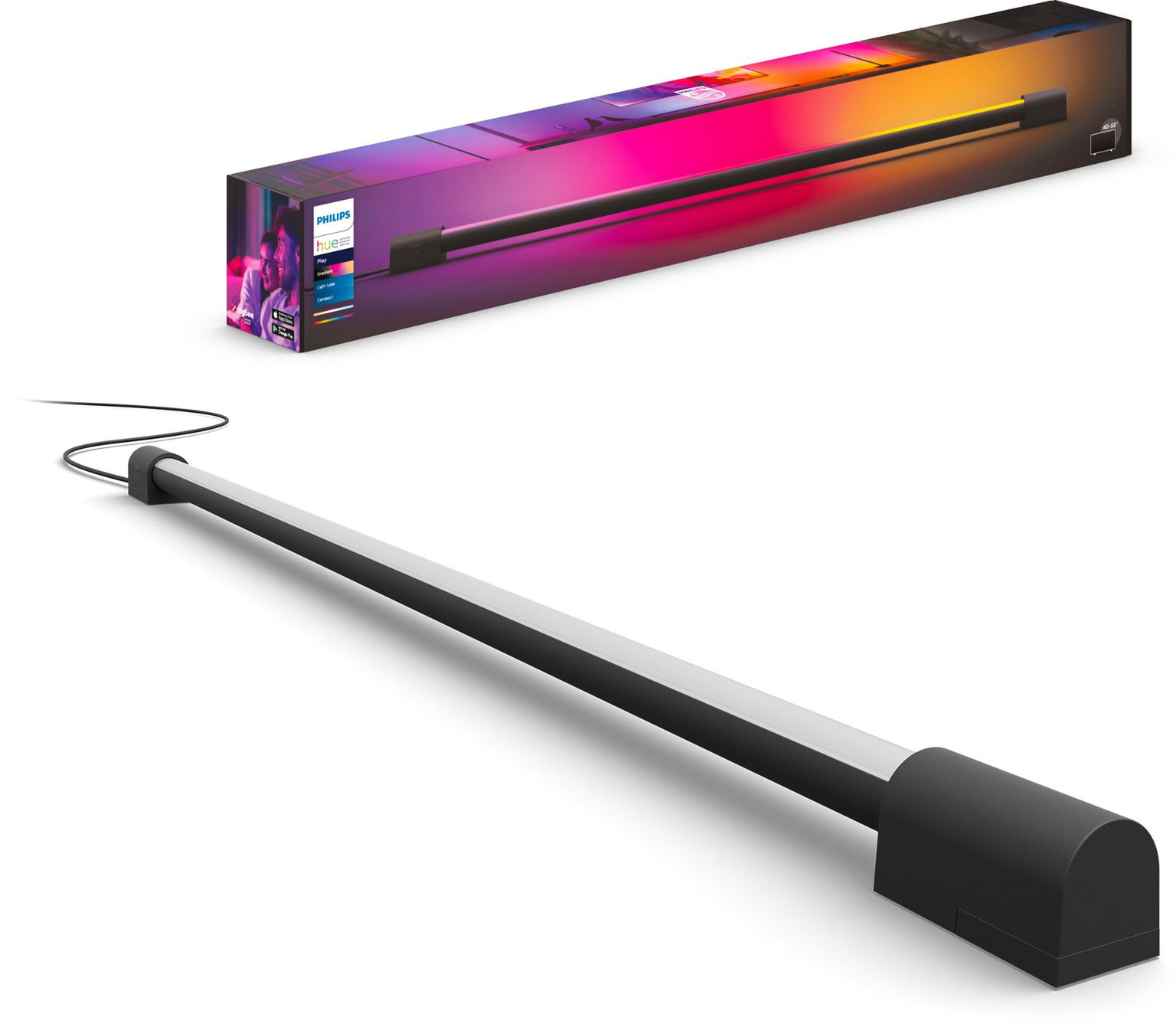 Philips Hue Play Gradient Light Tube compact čierna