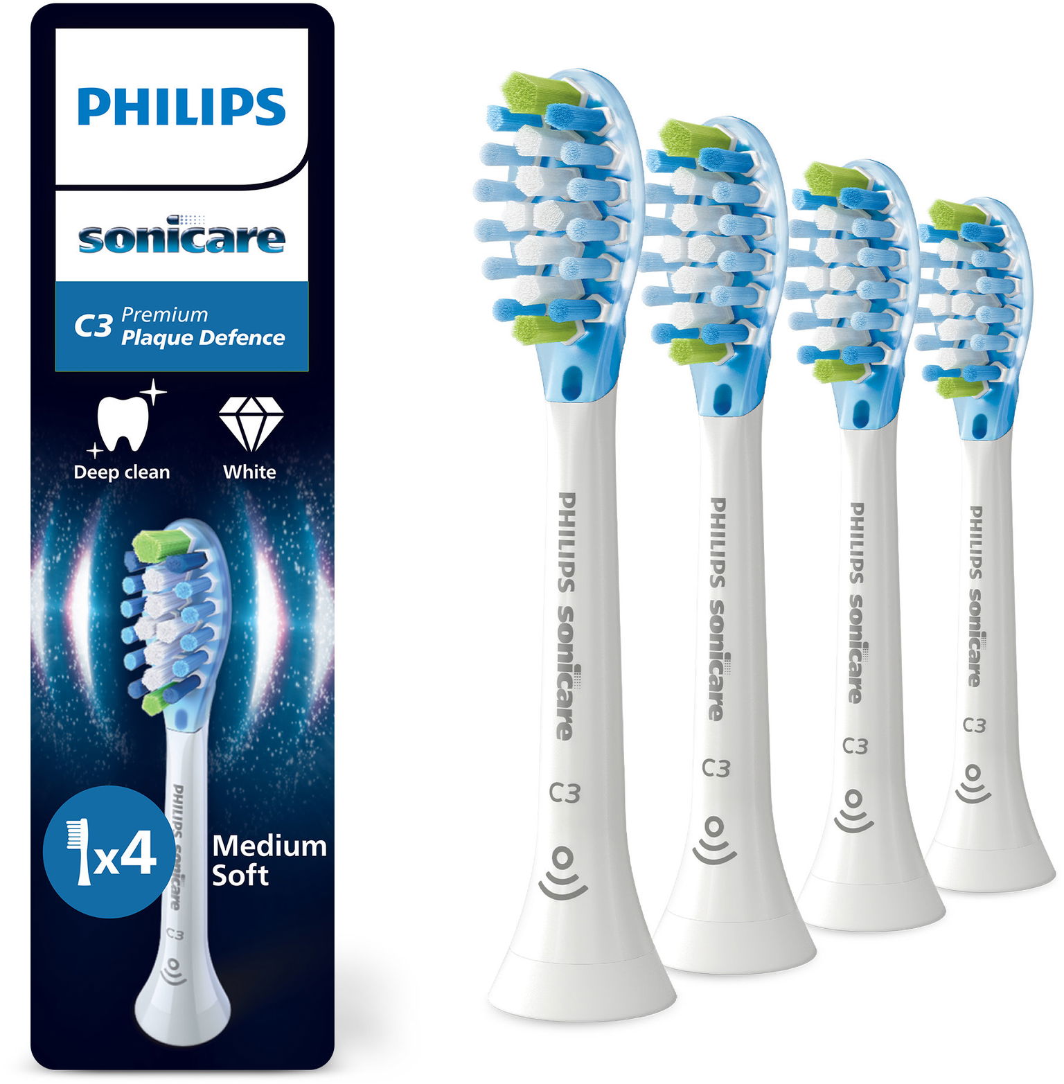 Philips Sonicare Premium Plaque Defence HX9044/87 4 ks