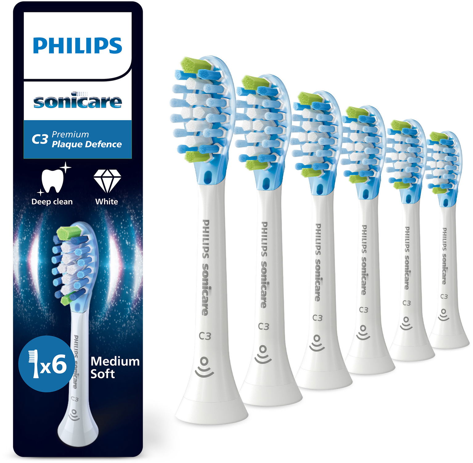 Philips Sonicare Premium Plaque Defence HX9046/87 6 ks