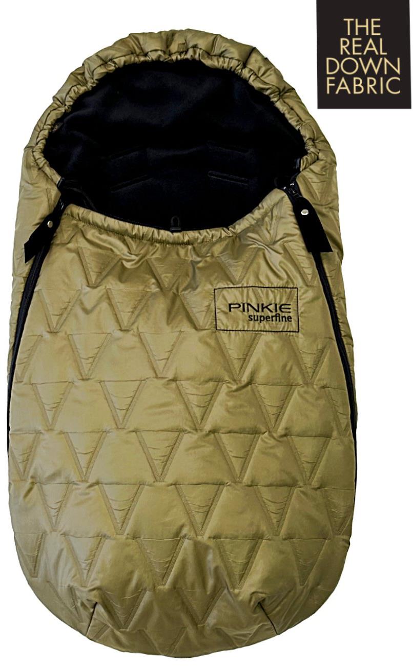 Pinkie páperový zimný fusak superfine vee olive 0 – 12 mesiacov