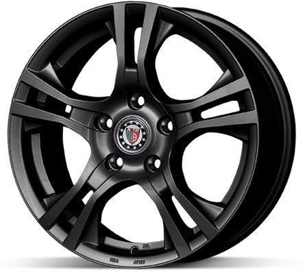 Platin P53 Matt Black 6 × 15 4 × 100 ET45