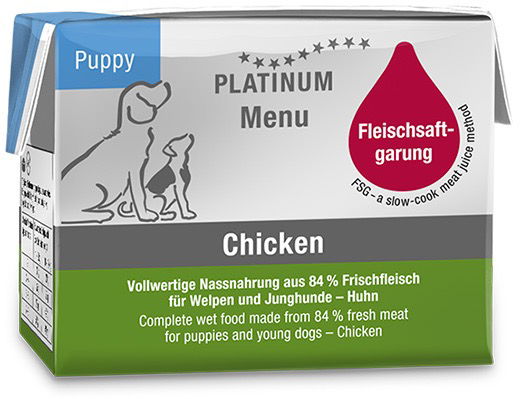 Platinum Natural Menu Kurča pre šteňatá 90 g 12 ks