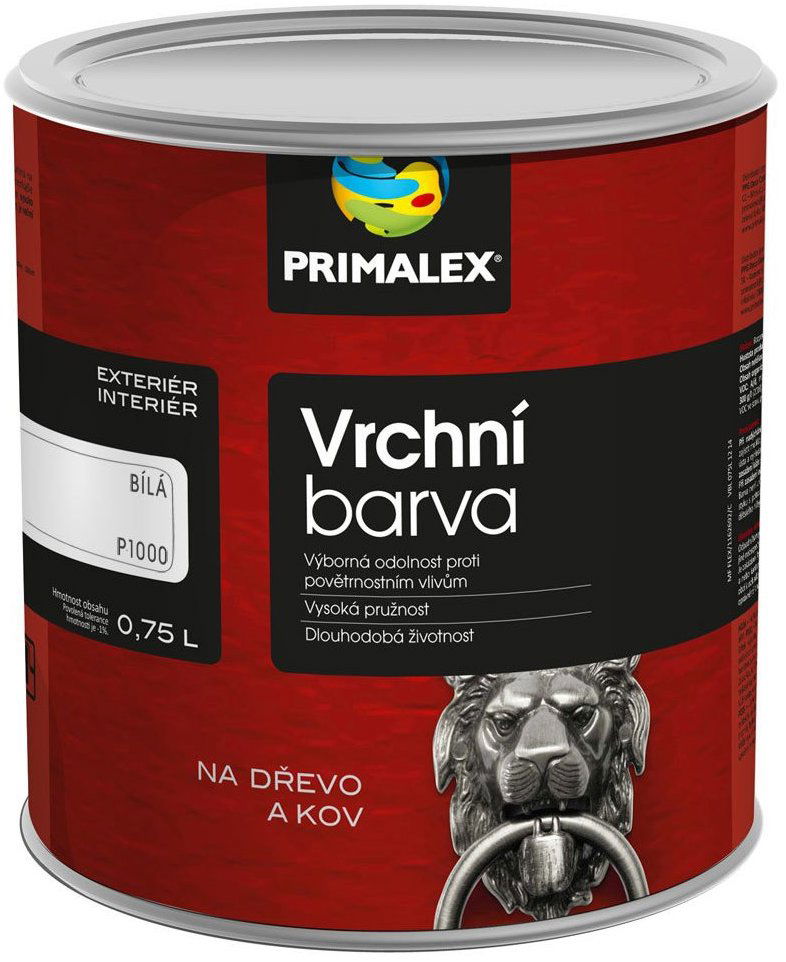 PPG Primalex Vrchní barva 1000, 5 l, bílá lesk