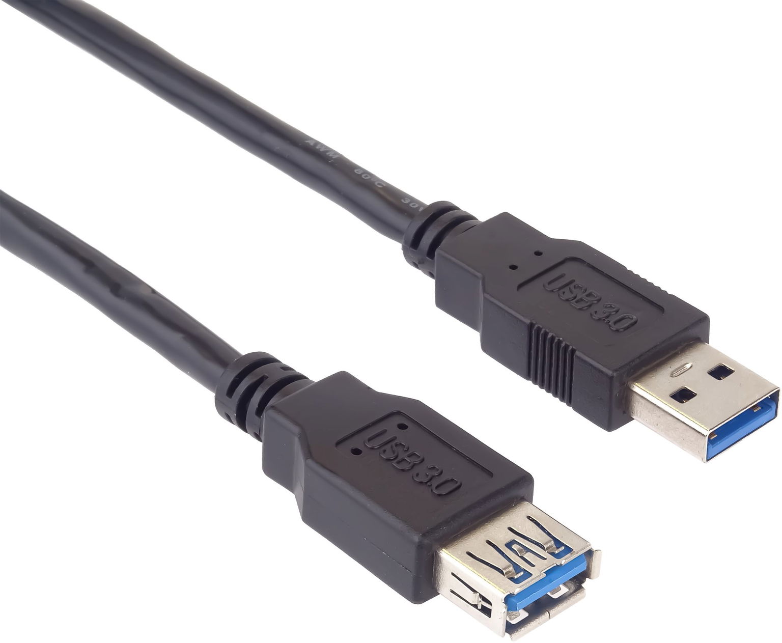 PremiumCord USB 3.0 predlžovací A-A čierny 5 m