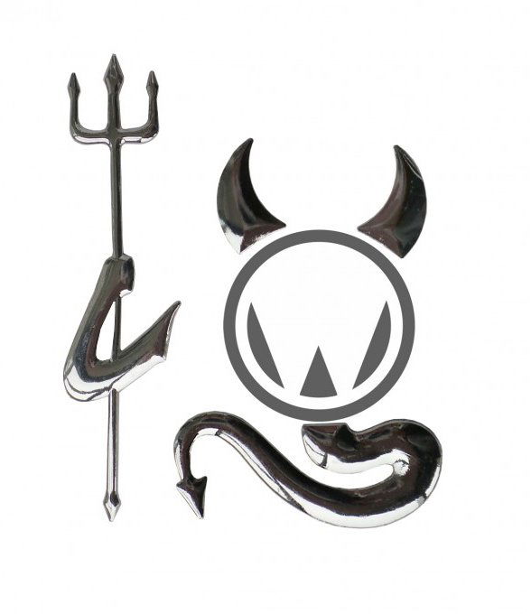 PREXIM Samolepka kovová devil