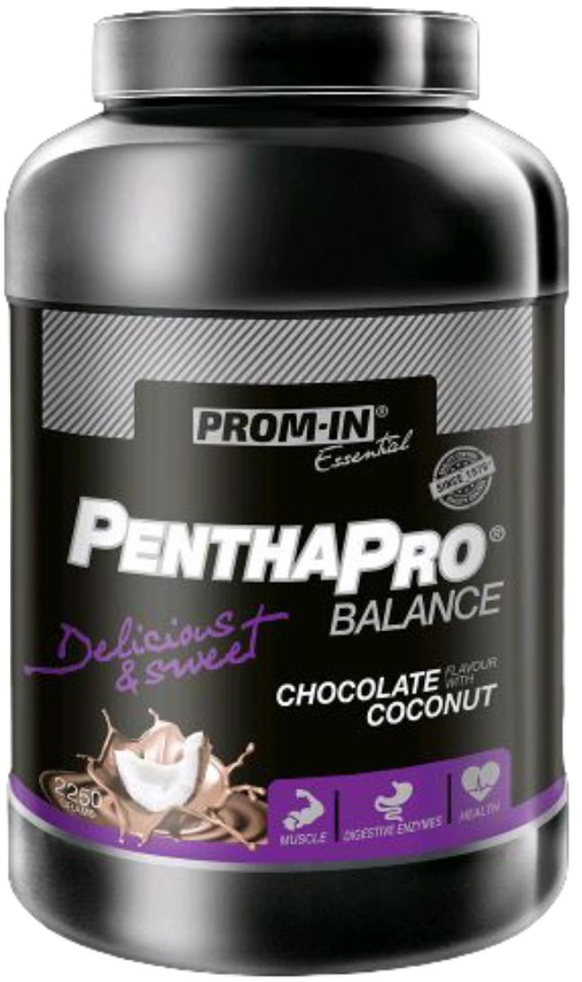 PROM-IN Essential Penthapro Balance 2 250 g, čokoláda/kokos