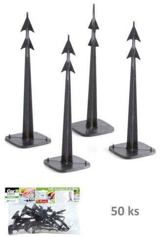 Prosperplast HARPOON PEG 120 upevňovacia, čierna (bal. 50 ks)