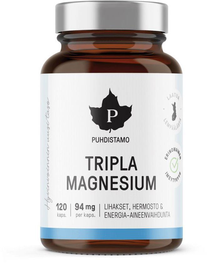 Puhdistamo Triple Magnesium 120 kapsúl