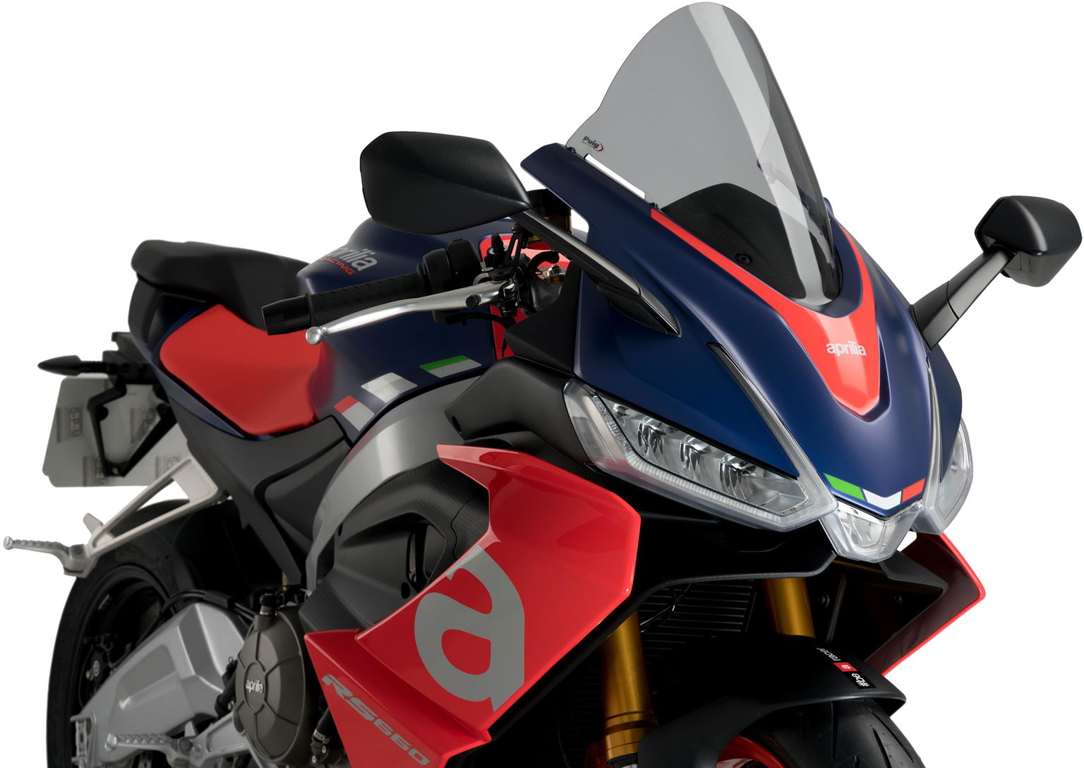 PUIG Plexi štít R-RACER dymový, 330 × 255, 140.20571H