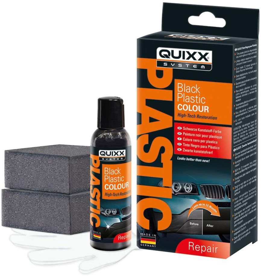 QUIXX Black Plastic Colour – Čierna farba na plasty