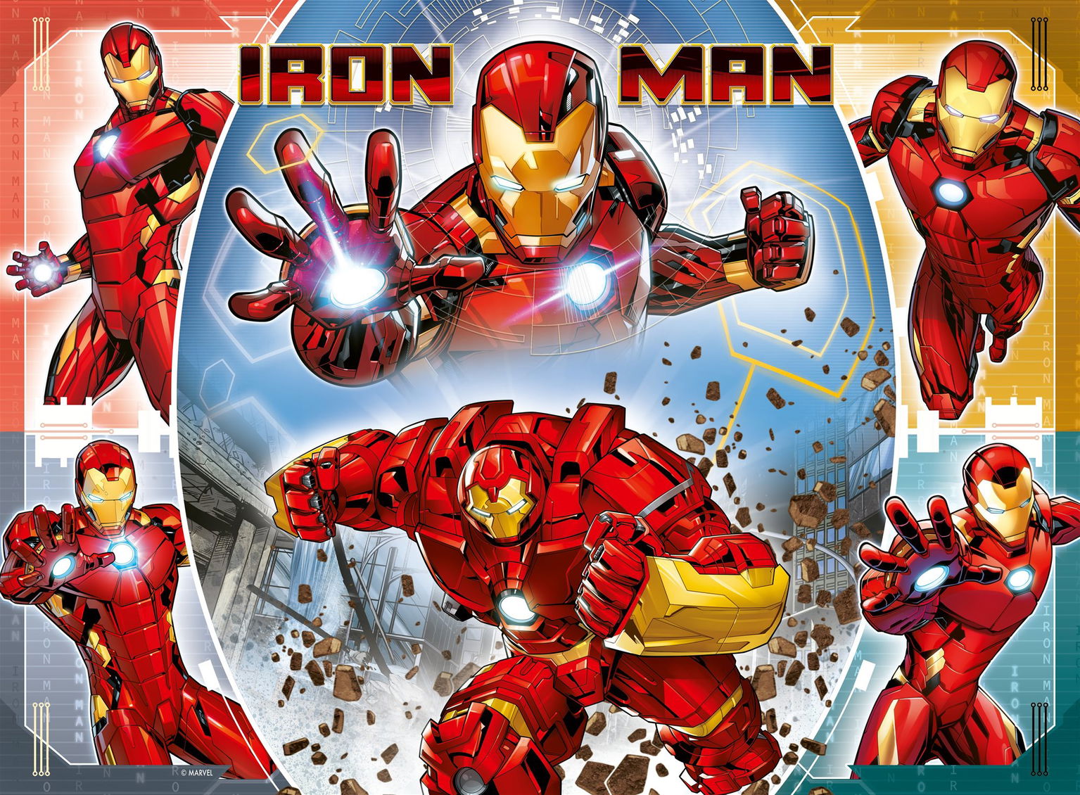 Ravensburger Puzzle 133772 Marvel Hero: Iron Man 100 Dielikov