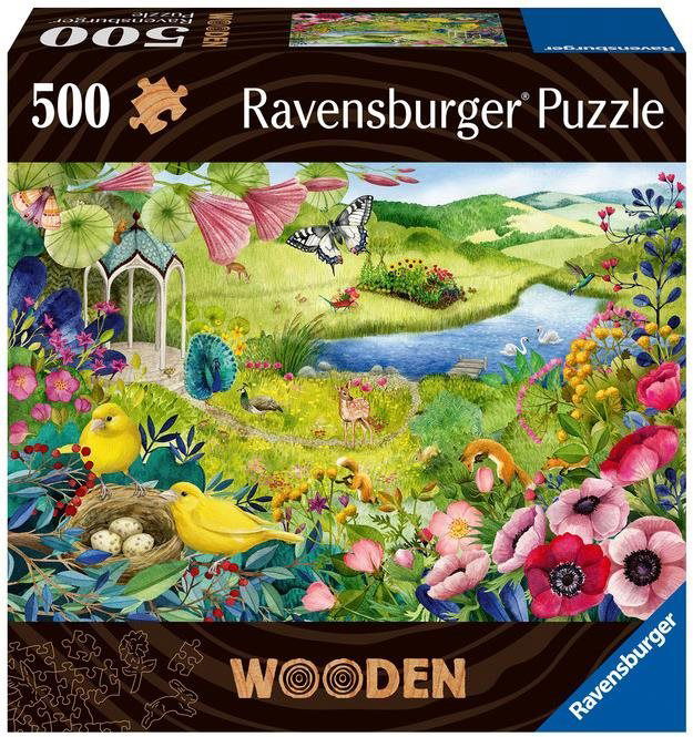 Ravensburger Puzzle 175130 Drevené Puzzle Divoká Záhrada 500 Dielikov