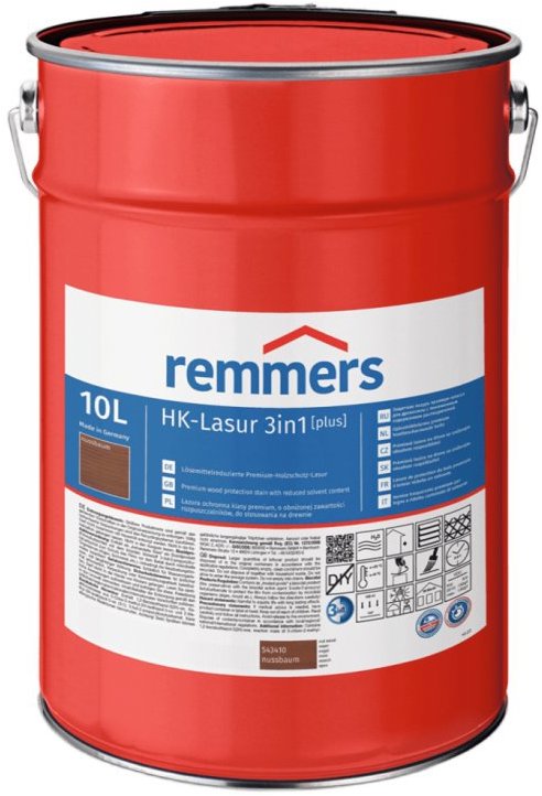 Remmers HK Lazura 3 v 1 [plus] 10 l Nussbaum / Orech
