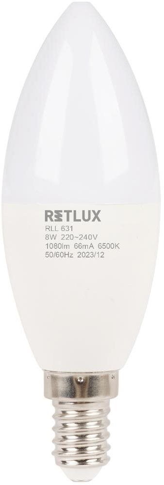 RETLUX RLL 631 C37 E14 candle 8 W DL D