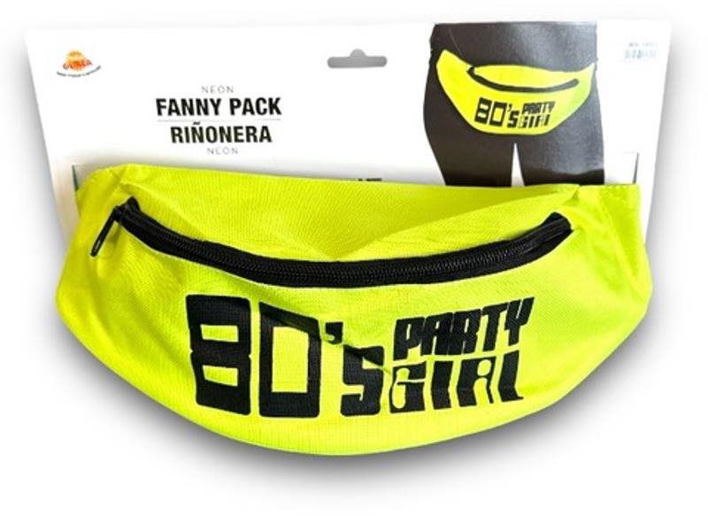 Retro ľadvinka žltá - neón - 80. roky - disco