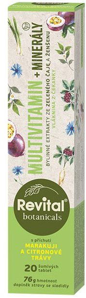 Revital Botanicals Multivitamín + minerály 20 tabliet