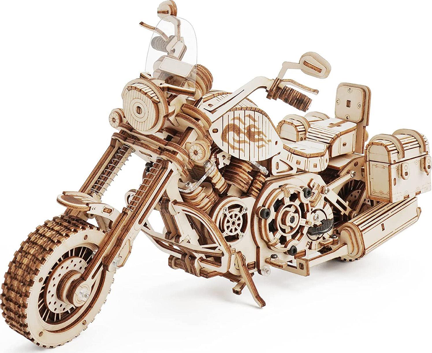 ROBOTIME Roker 3D drevené puzzle Cruiser Motorcycle 420 dielikov
