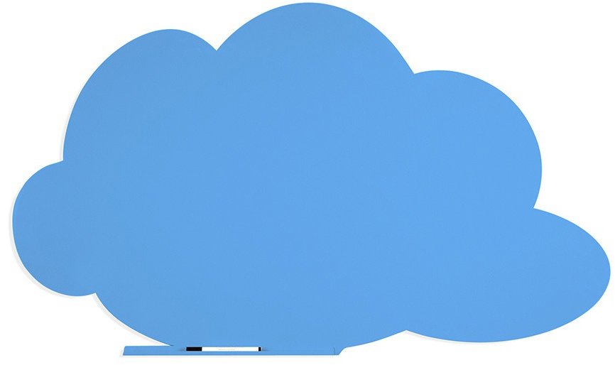 ROCADA Skin Shape Cloud 6451-630, bezrámová, tvar mraku, 150 × 100 cm, modrá RAL 630