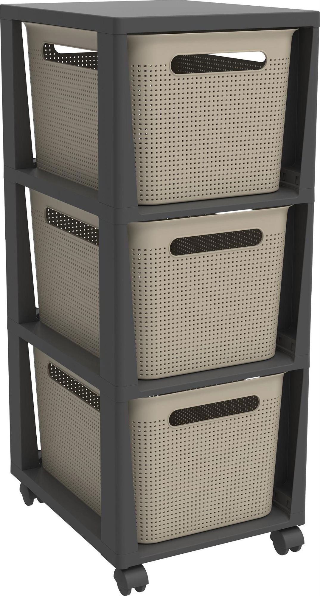 Rotho Brisen 3 x 16L - antracit/cappucino