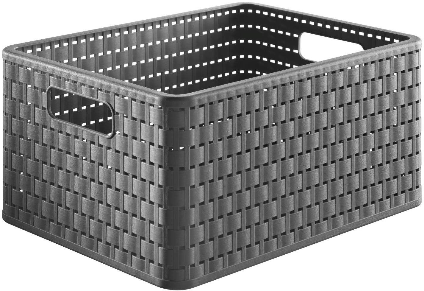 Rotho Úložný box A5 Country 6 L – antracit