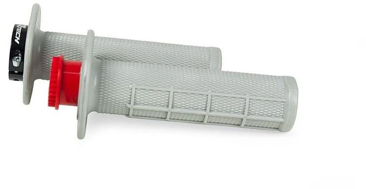 RTECH gripy lock-on R20 Half Waffle BETA RR 125-530, sivé, 1 pár