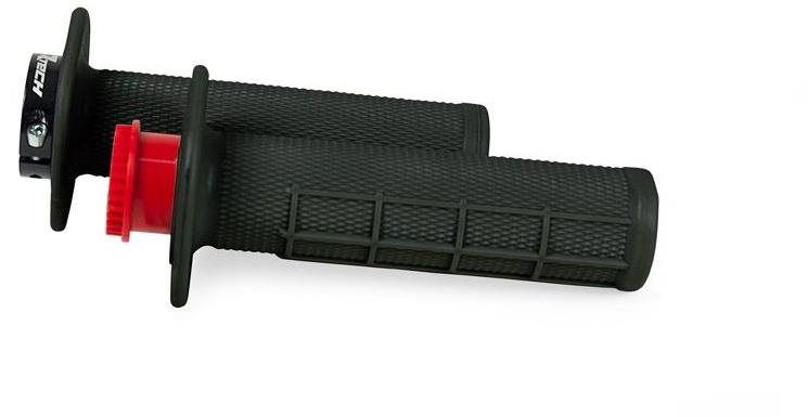 RTECH gripy lock-on R20 Half Waffle, čierne, 1 pár