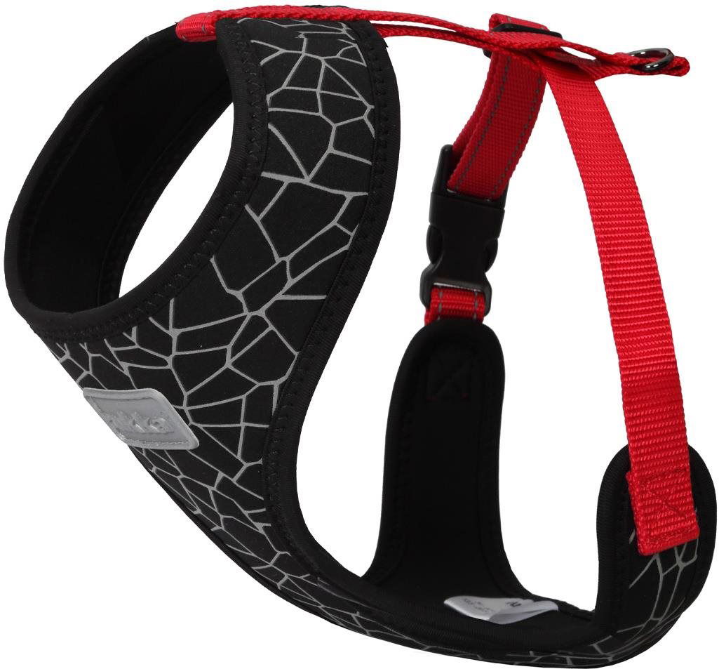 Rukka Cube Mini Harness postroj čierny / červený XL