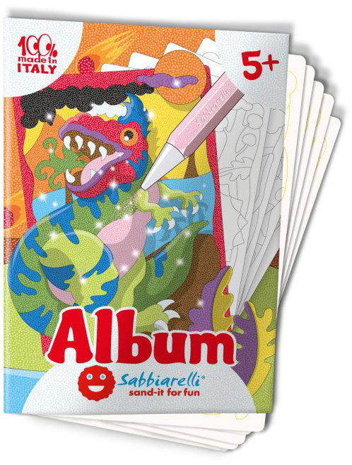 Sabbiarelli Album na pieskovanie – Dinosaury 5+