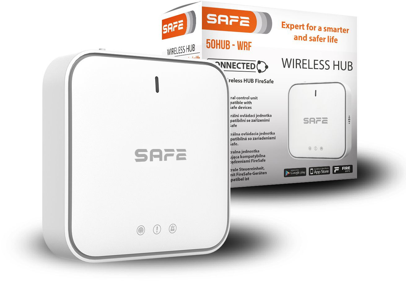 SAFE Centrálna ovládacia jednotka 50HUB-WRF, biela