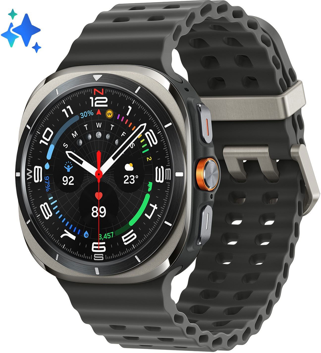 Samsung Galaxy Watch Ultra strieborný titán