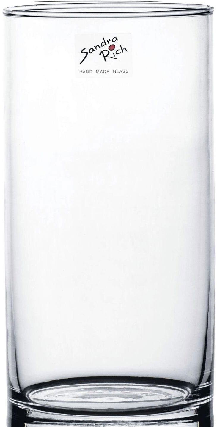 Sandra Rich Cyli Váza sklenená 20 cm, priemer 10 cm