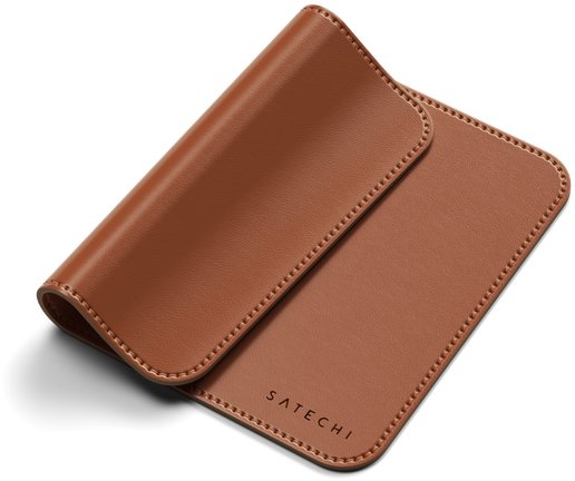 Satechi Vegan-Leather Premium Mouse Pad – Brown