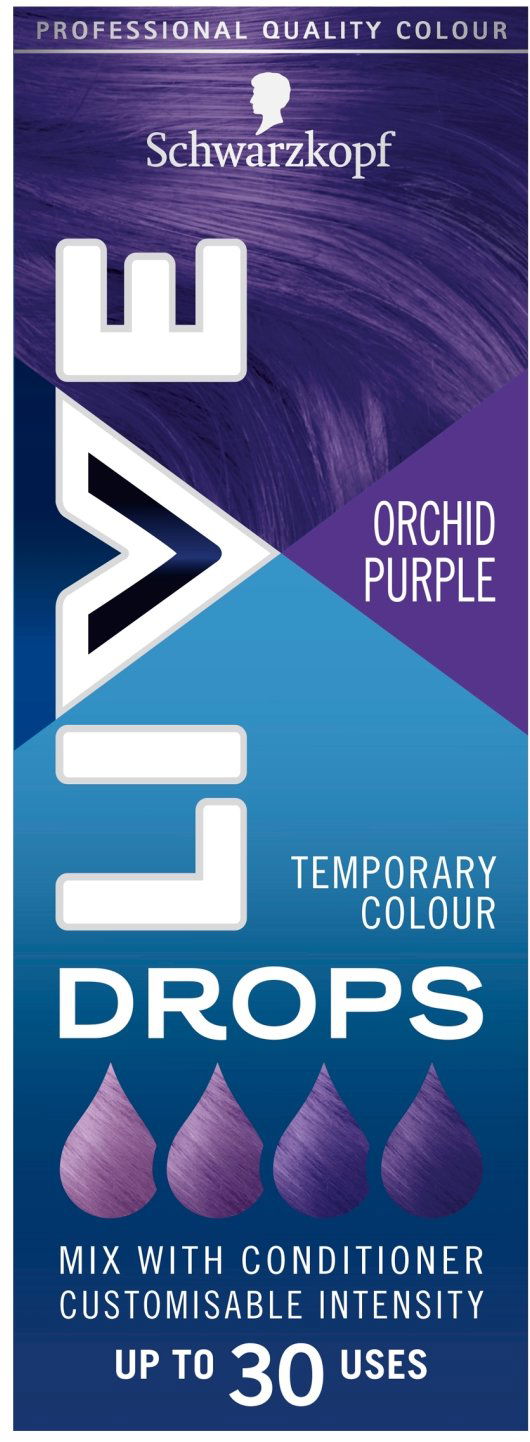 SCHWARZKOPF LIVE Drops Fialová orchidea 30 ml