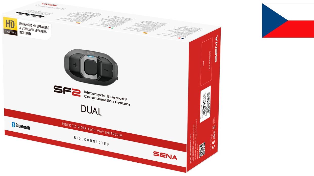 SENA Bluetooth handsfree headset SF2 – sada 2 jednotiek