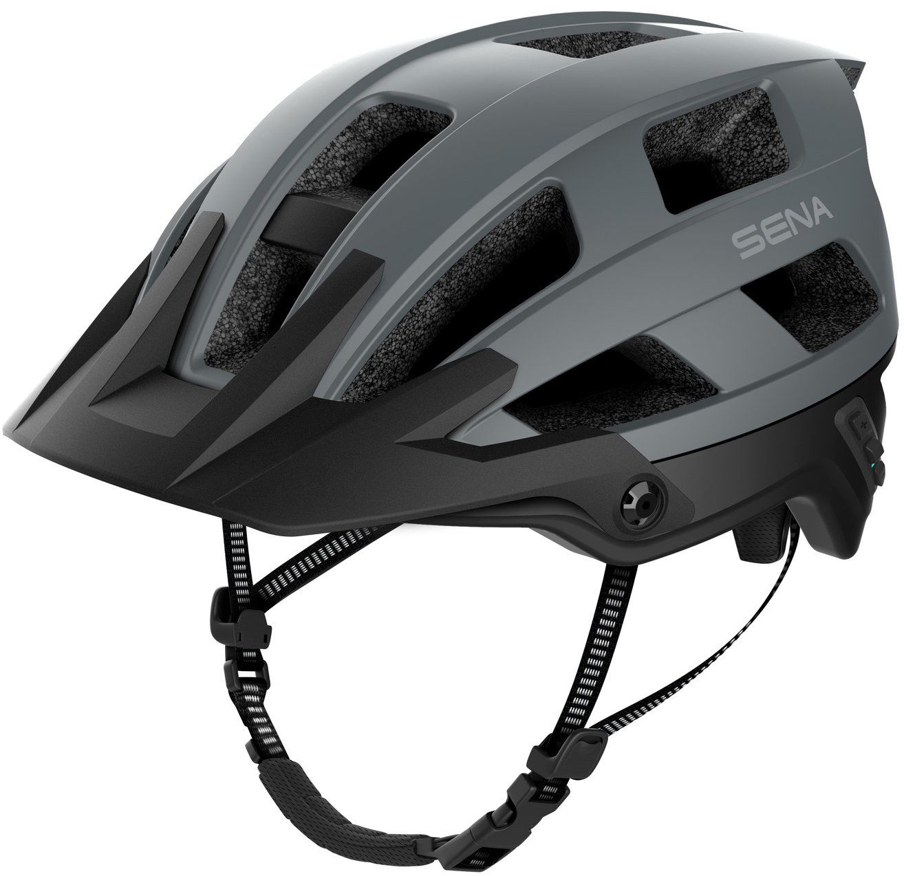 SENA cyklo prilba s headsetom M1 EVO, matná sivá, veľ. M