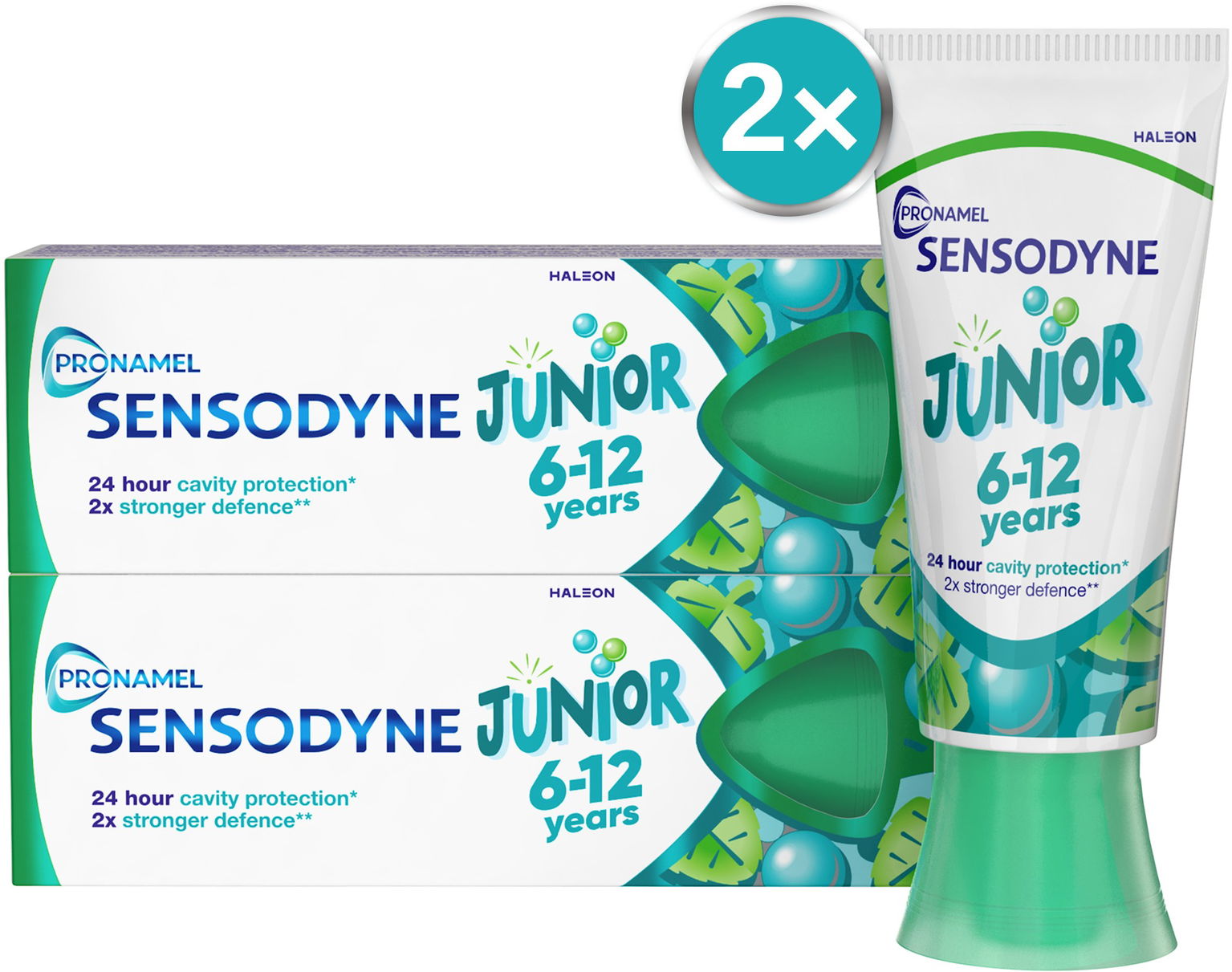 SENSODYNE Junior zubná pasta pre deti 6 – 12 rokov 2× 50 ml